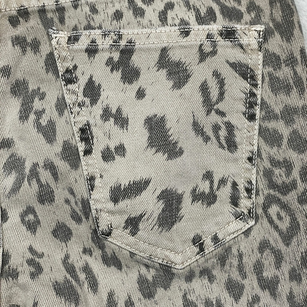Current/Elliott The Stiletto Jeans Women 26 Grey Leopard Skinny Ankle - Picture 11 of 13